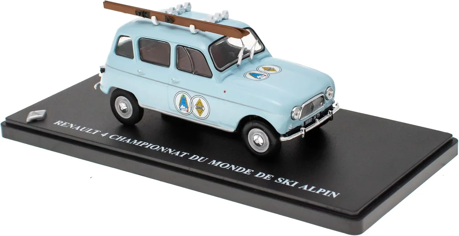 - Miniature Car 1:43 Compatible with Renault 4 Championnat - Hachette IXO R4 4L - 4L023