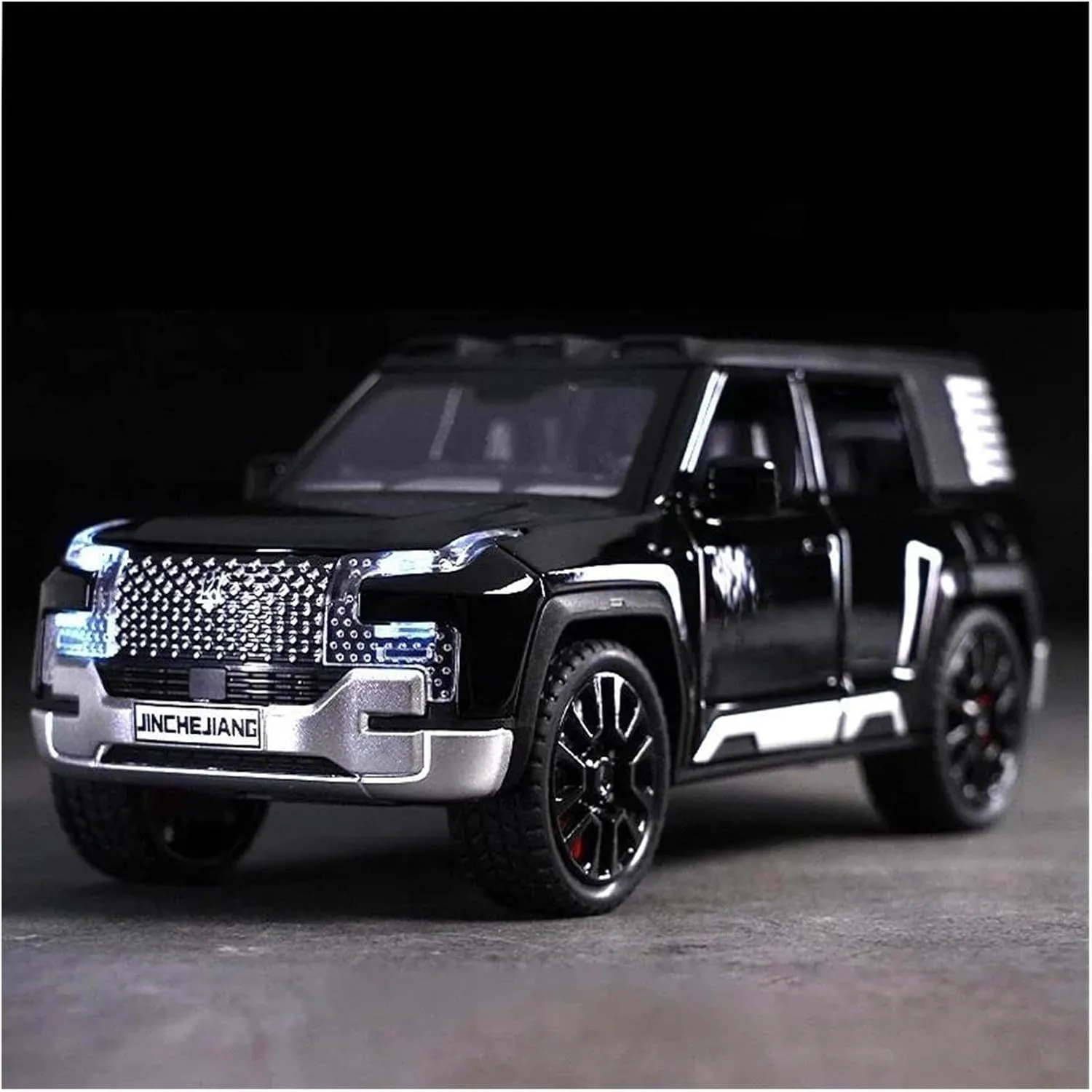 1 32 for BYD Look UPAT U8 SUV Alloy Die Cast Toy Car Model Pull Back Collectibles Car Enthusiasts Birthday Gift Classic Cars Collectible(Black)