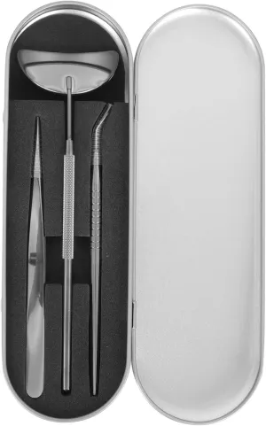 1 Set Eyelash Grafted Tweezers Mirror Up Stick Supply Tools Easy to Use Removable Holder for Convenient Carrying Present for Eyelash Grafting Enthusiasts
