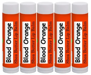 100% All Natural Lip Balm - Blood Orange 5 Pack