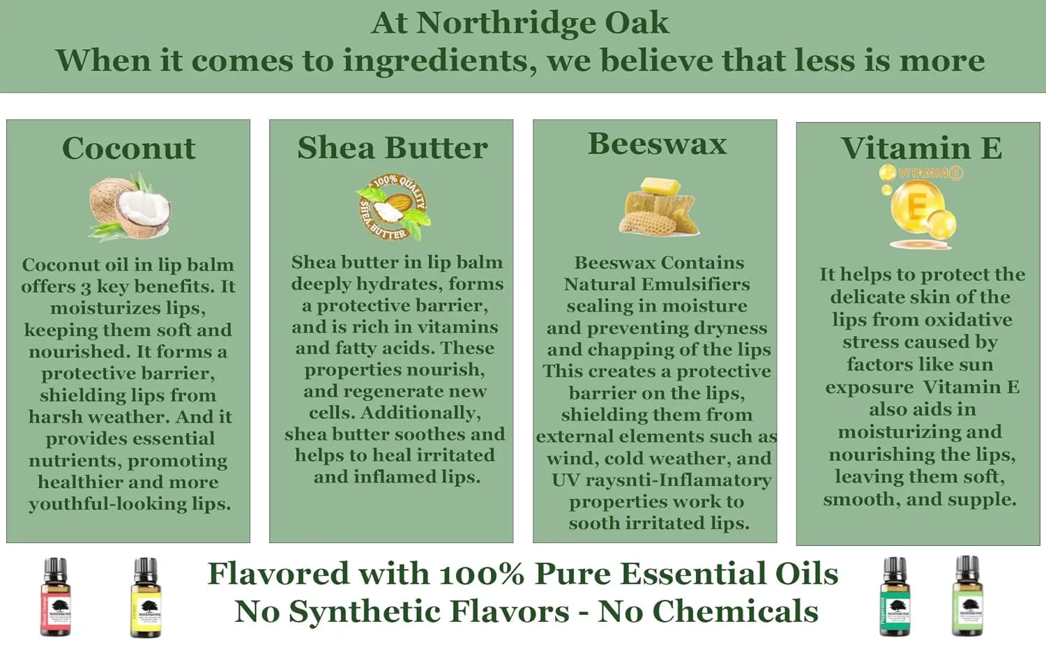 100% All Natural Lip Balm - Blood Orange 5 Pack