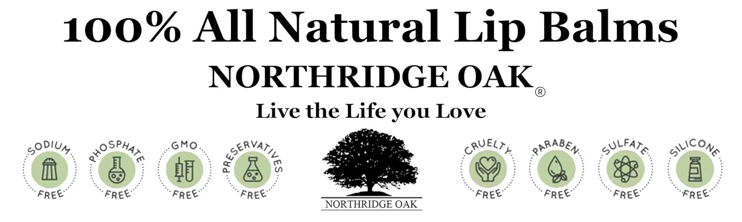 100% All Natural Lip Balm - Blood Orange 5 Pack