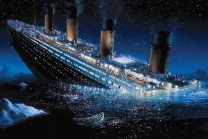 1000 Pieces Jigsaw Puzzles for Adults Wooden Jigsaw Puzzle 1000 Piece Adult Puzzle Children, Sunken Titanic Ship Puzzle Game Parent-Child, Art Decor DIY Gift for Father Mom Friend Large Size 29x20In