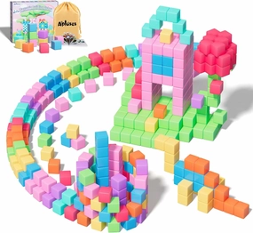 100pcs Magnetic Blocks, Magnetic Cubes for Kids Ages 3-8, STEM Educational Building Toys for Toddlers & Preschoolers, Sensory Autism-Friendly Learning Toys Gift for Boys & Girls 3-5, 4-8 Year Old