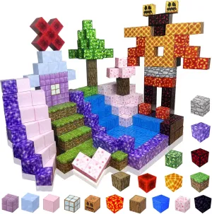 108PCS Magnetic Building Blocks,Kids Magnetic Build Cubes STEM Game Toy,Classroom Sensory Toy for Toddlers, Construction Stacking Birthday Gift for Boys & Girls Ages 3 4 5 6 7 8 9