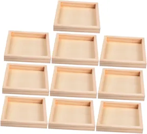 10Pcs Sorting Trays for Puzzle Puzzle Organizer Wood Design for Block Storage and Easy Access Lightweight and Compact for Convenient Use