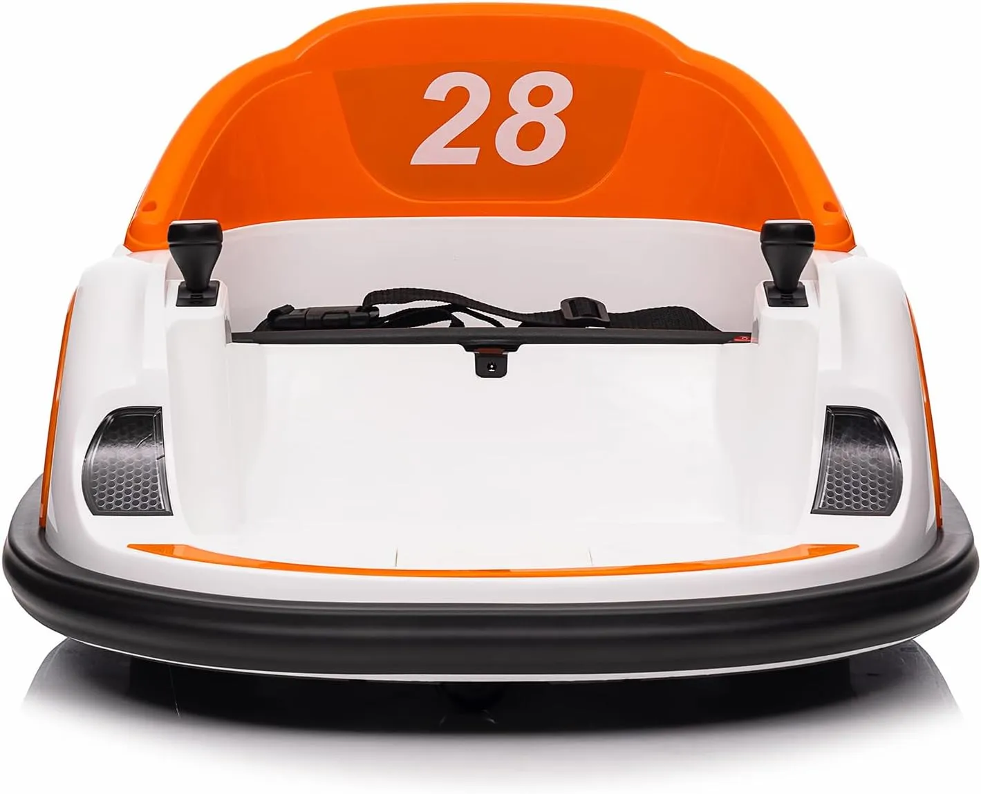 12V Ride On Bumper Car for Kids Ride on Toy Gifts Toddlers Electric Bumping Car with Remote Control, Battery Display, 360 Degree Spin, LED Lights, Music, Orange