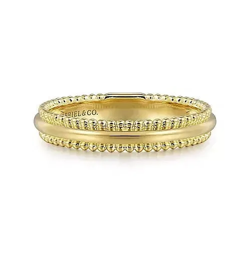 14K Yellow Gold Bujukan Stackable Fashion Ring