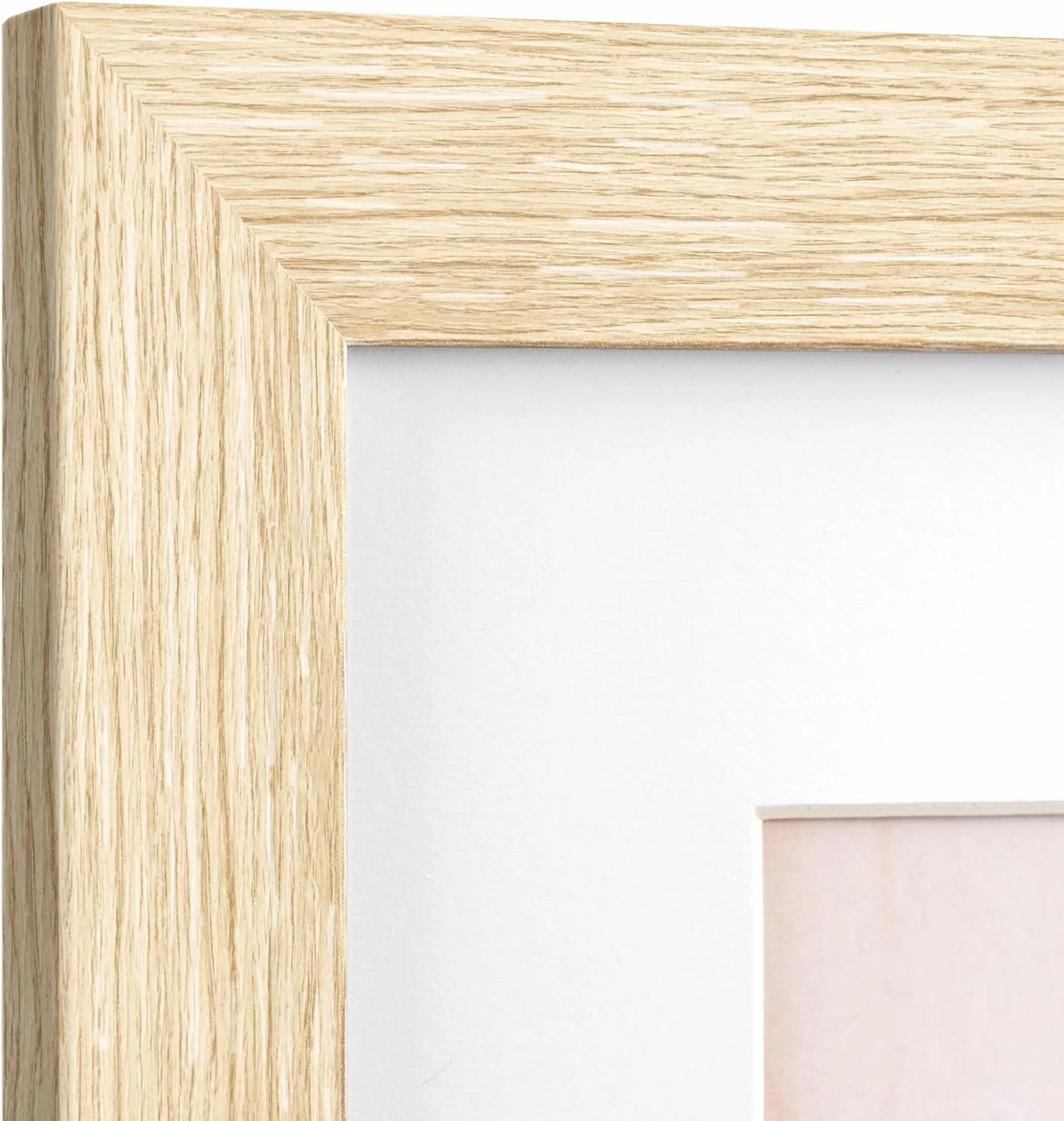 16x24 Frame Set of 3, Natural Wood Grain 16x24 Poster Frame for Gallery Wall Mounting (3 Pack,Natural)