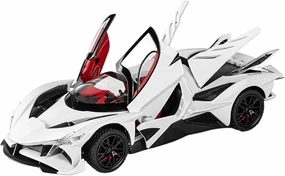 1:24 for Helios Alloy Model Car A Unique Collection for Car Enthusiasts(White)