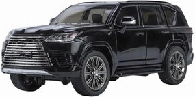 1:24 for LX600 Off-Road Luxury SUV Model Car Alloy Pull-Back Car(Black)