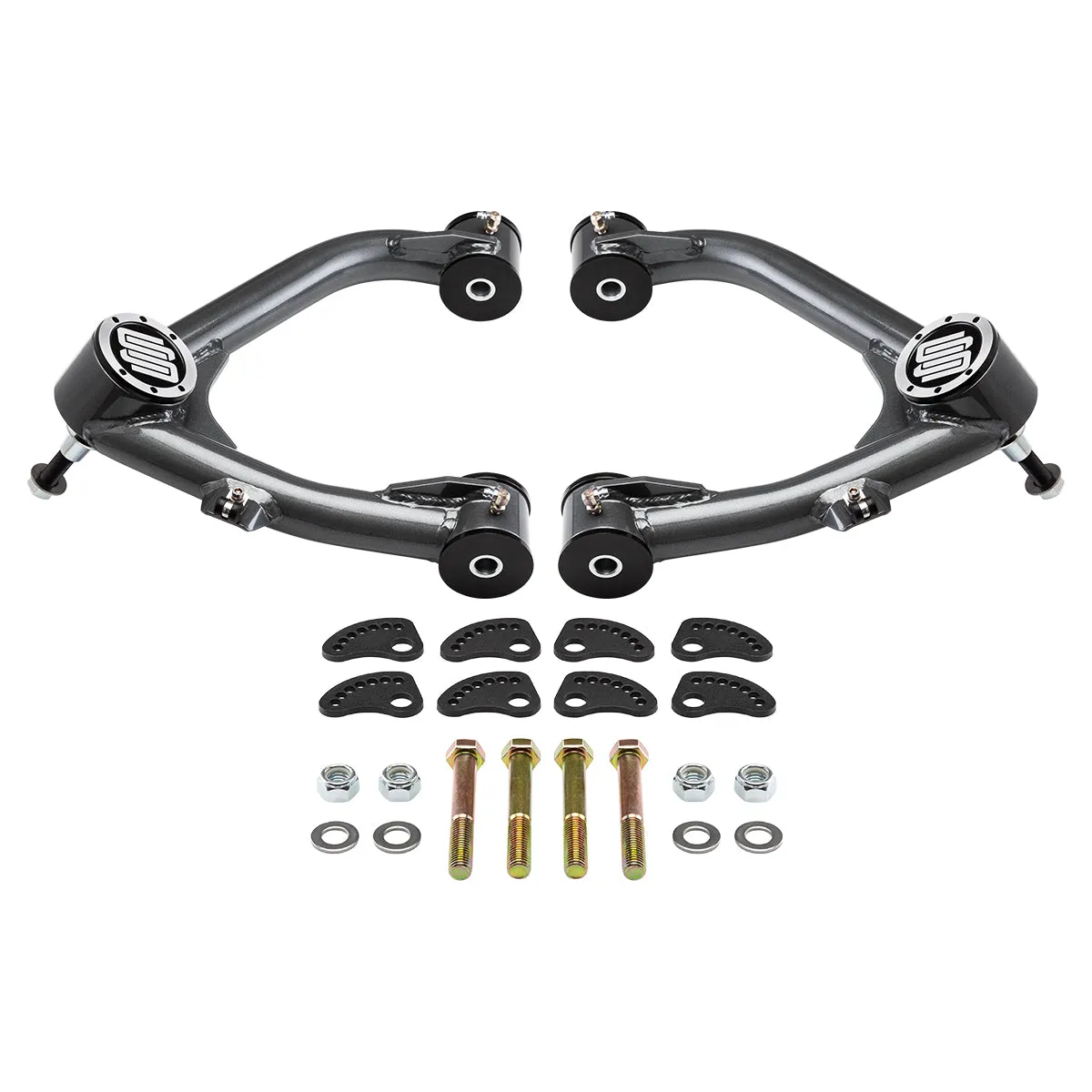 2007-2018 Chevrolet Silverado 1500 Uni-Ball Upper Control Arms with Camber/Caster Adjusting & Lockout Kit 2WD 4WD