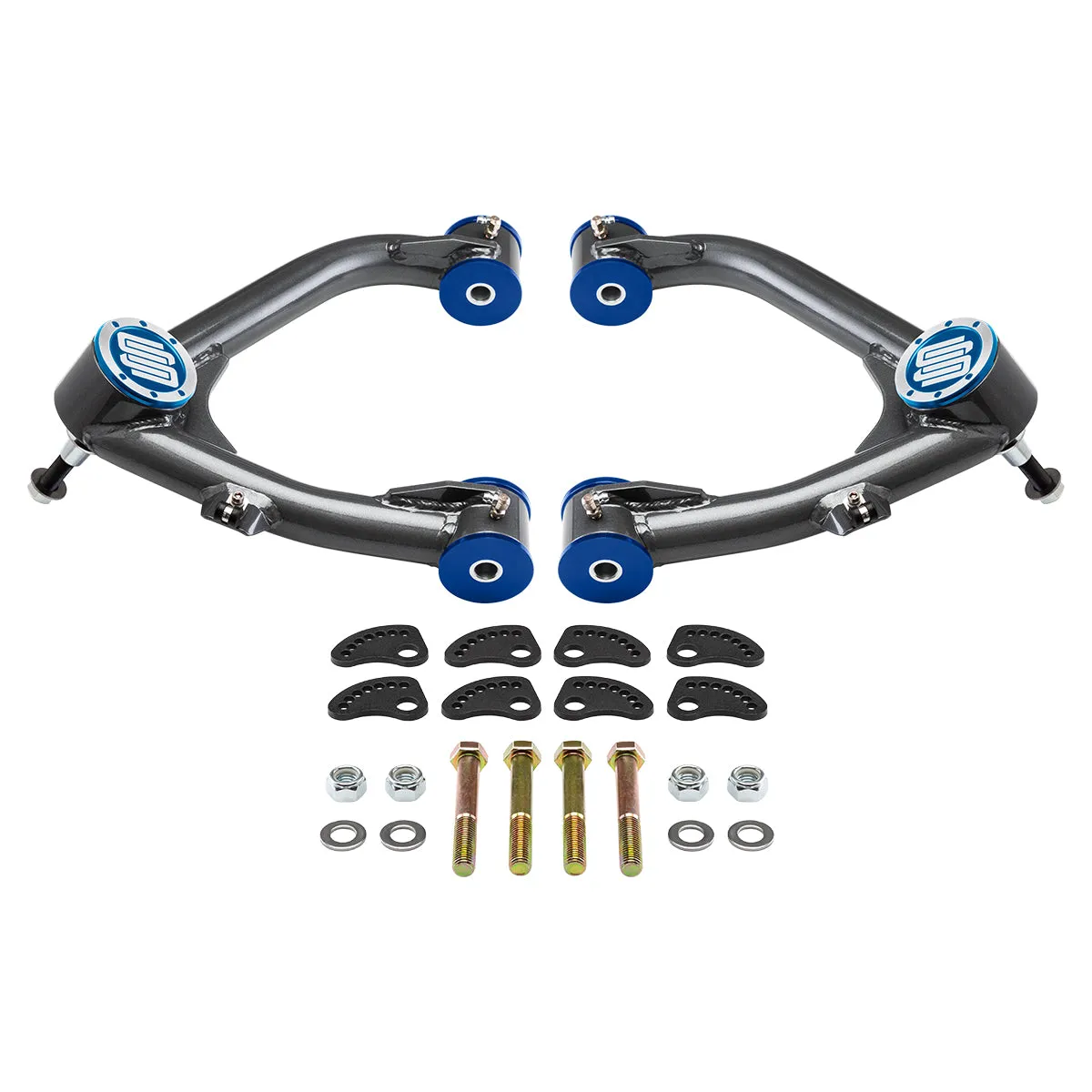 2007-2018 Chevrolet Silverado 1500 Uni-Ball Upper Control Arms with Camber/Caster Adjusting & Lockout Kit 2WD 4WD