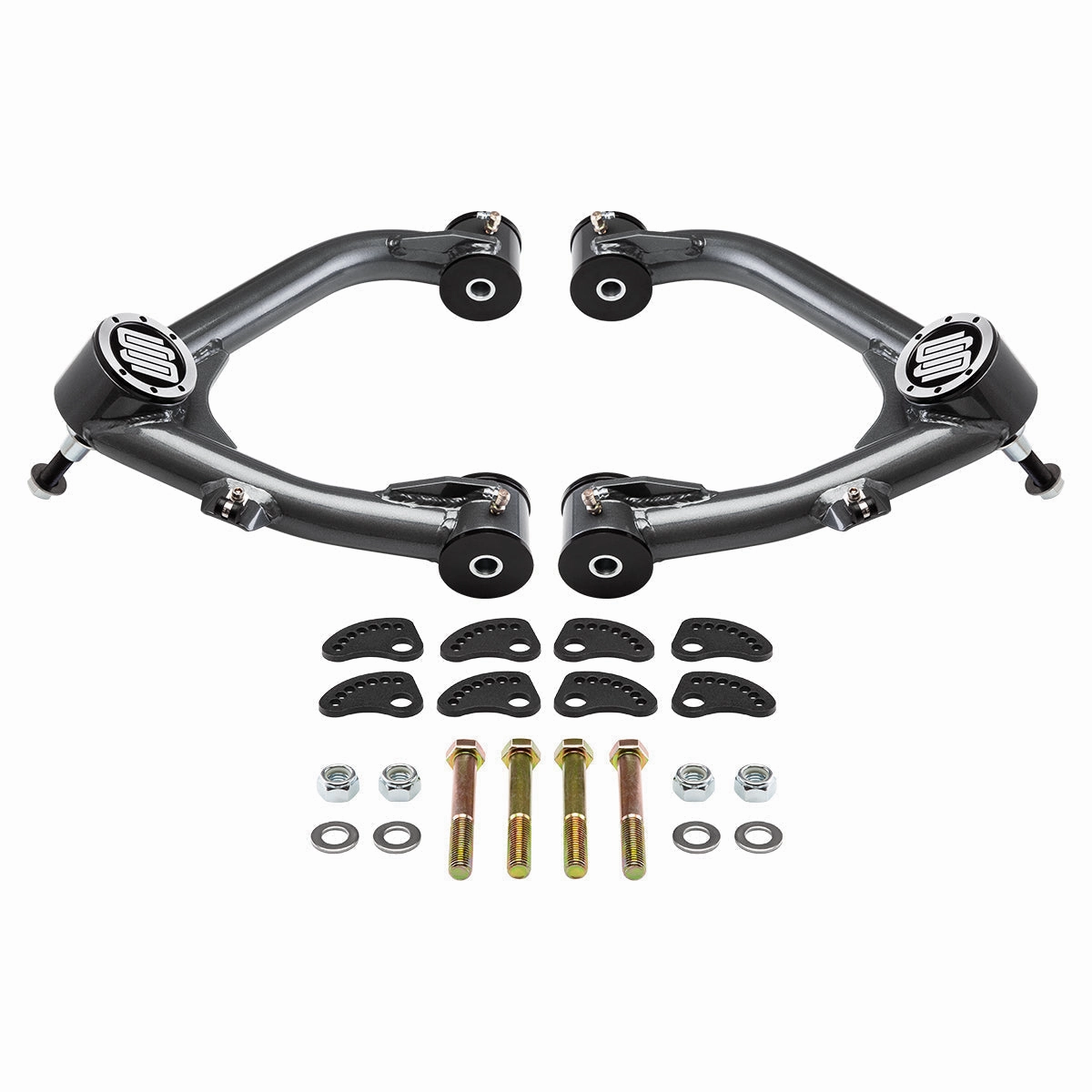 2007-2013 Chevrolet Avalanche 1500 Uni-Ball Upper Control Arms with Camber/Caster Adjusting & Lockout Kit 2WD 4WD