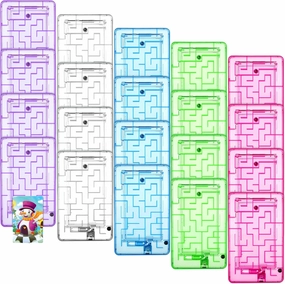 20 Pieces Gift Card and Money Puzzle Brain Teasing Maze Portable Puzzle Gift Box Plastic Card Holder Intellectual for Adults and Teens Birthday Party Supplies(Multicolor)