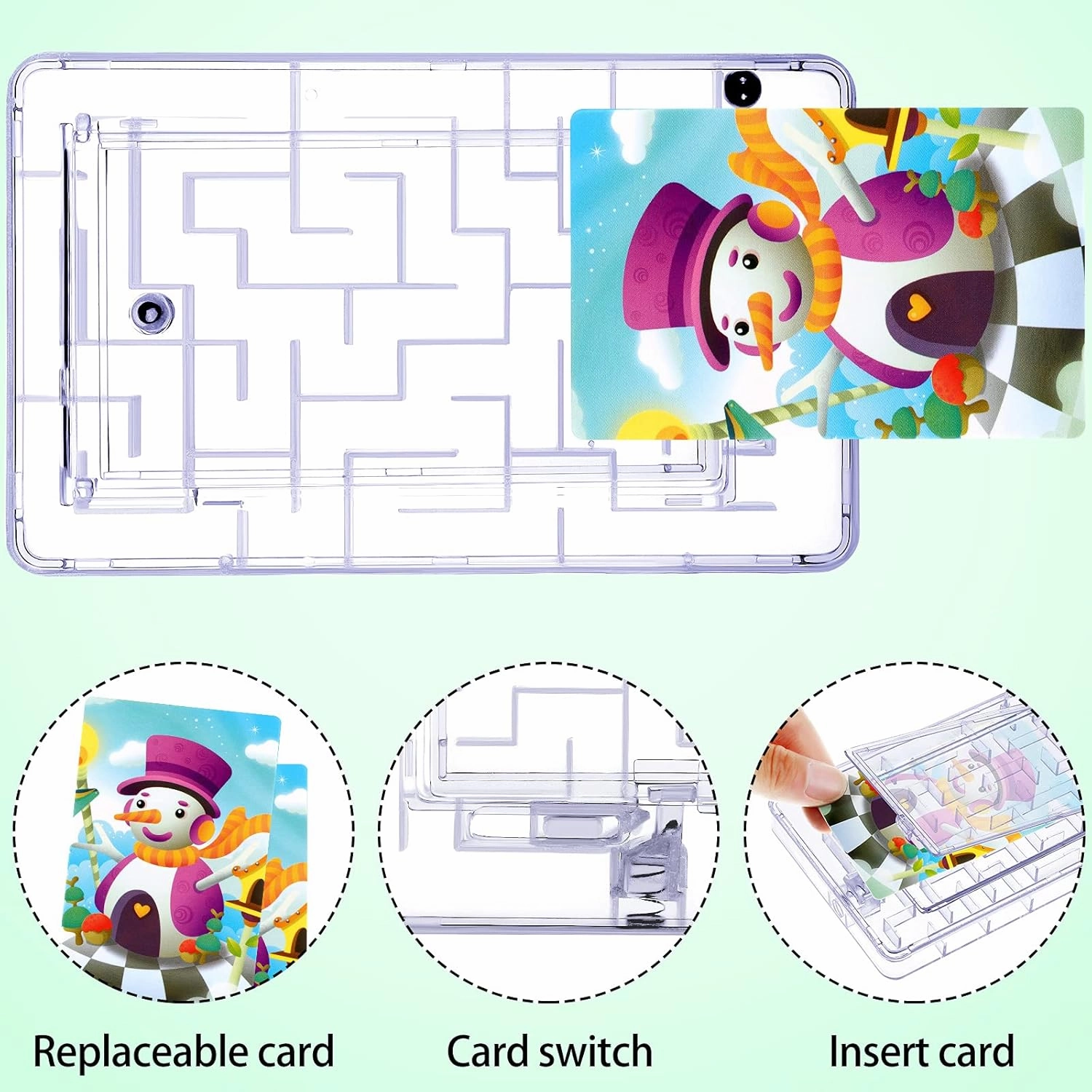 20 Pieces Gift Card and Money Puzzle Brain Teasing Maze Portable Puzzle Gift Box Plastic Card Holder Intellectual for Adults and Teens Birthday Party Supplies(Multicolor)