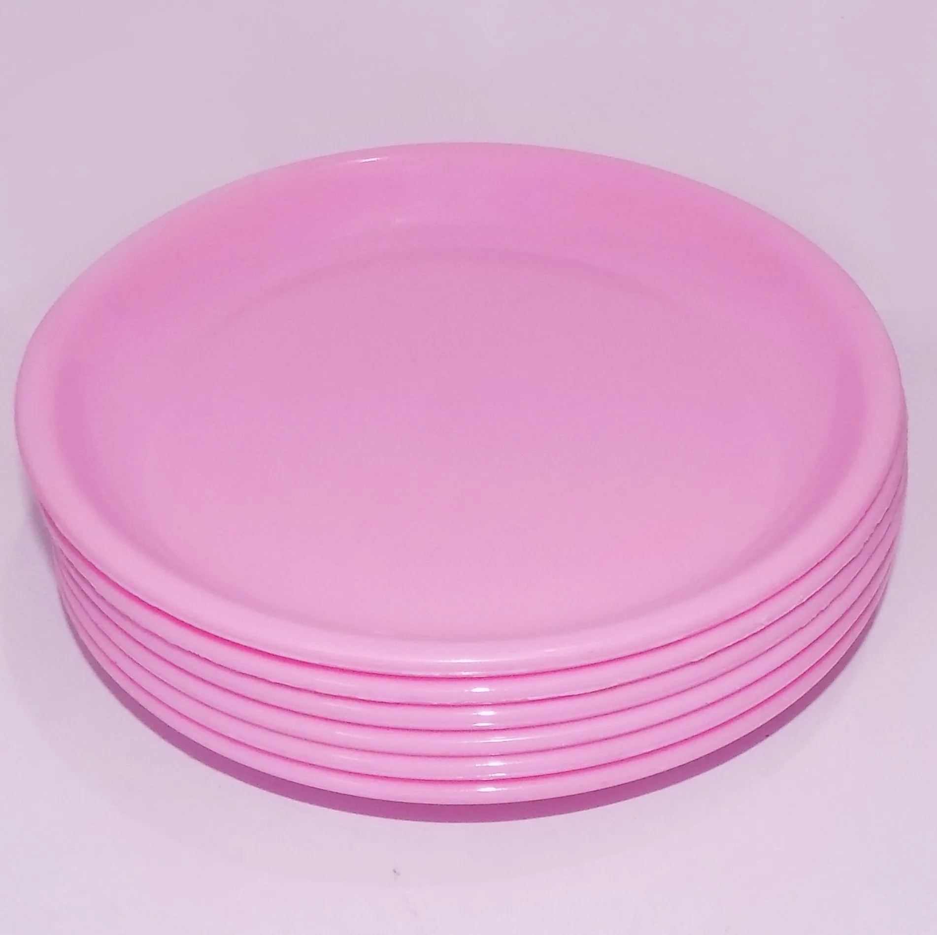 2185 Round Shaped Mini Soup Platesdishes - 6 Pcs