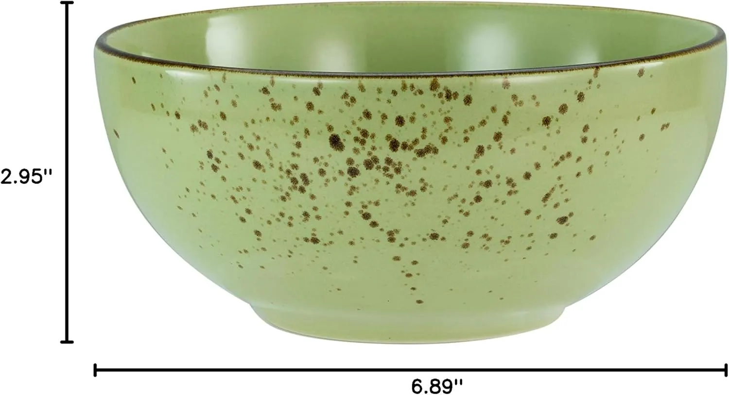 23421 Nature Collection Series Colourful 4-Piece Crockery Set, Cereal Bowl, Buddha Owl Made of Stoneware