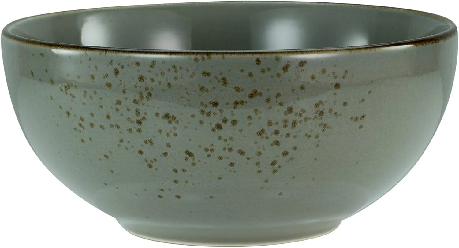 23421 Nature Collection Series Colourful 4-Piece Crockery Set, Cereal Bowl, Buddha Owl Made of Stoneware