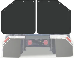 24" x 24" Angled Mud Flaps for Semi Truck Mudflaps Semi Truck Mud Flaps Splash Guard 1/5" Thick Set of 2