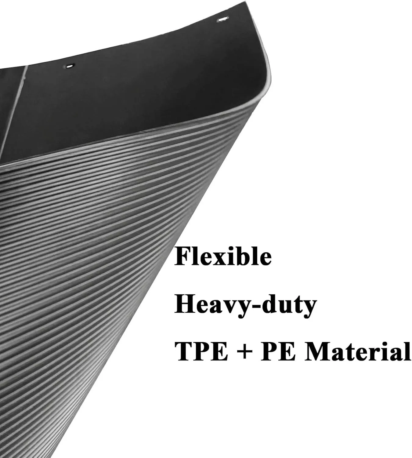 24" x 24" Angled Mud Flaps for Semi Truck Mudflaps Semi Truck Mud Flaps Splash Guard 1/5" Thick Set of 2