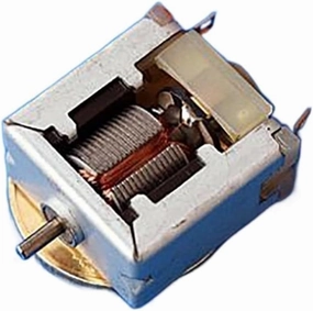 2 Pcs Mini 020 Motor DC12V 23500 RPM Strong Magnetic Silver Commutator Square Die for DIY Toy Cars