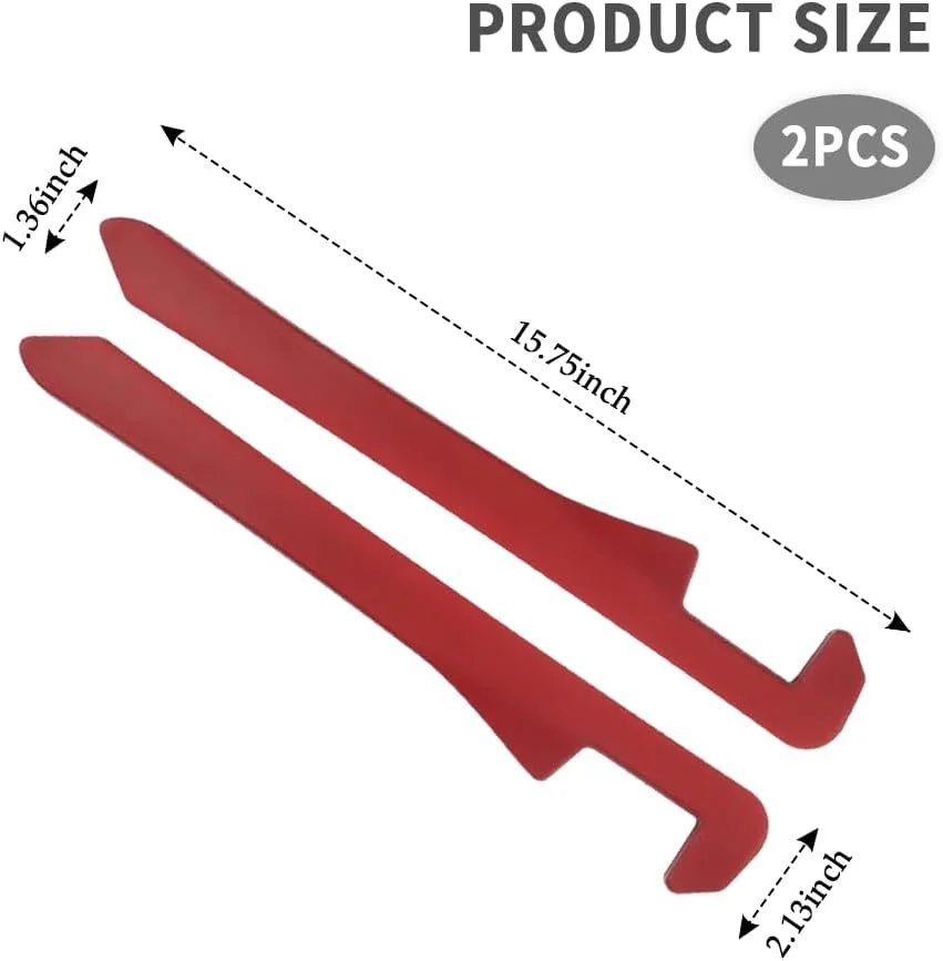 2PCS Car Seat Gap Filler,Flexible Seat Gap Organizer Between Seats for Tightly Filling Seat Gaps,Universal Car Side Seat Gap Filler Interior Car Accessories for Women & Men (Red)
