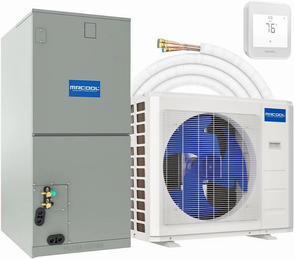 3 Ton 16.1 SEER2 MrCool VersaPro Central Ducted Heat Pump Split System - Multiposition - R454B - 25ft Pre-Charged DIY Line Set Included