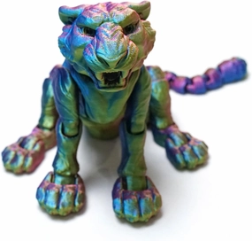 3D Printed Tiger Statue, Flexible Joints, Home Office Decor, Autism/ADHD Toys, Festival Gift, Fidget Toy