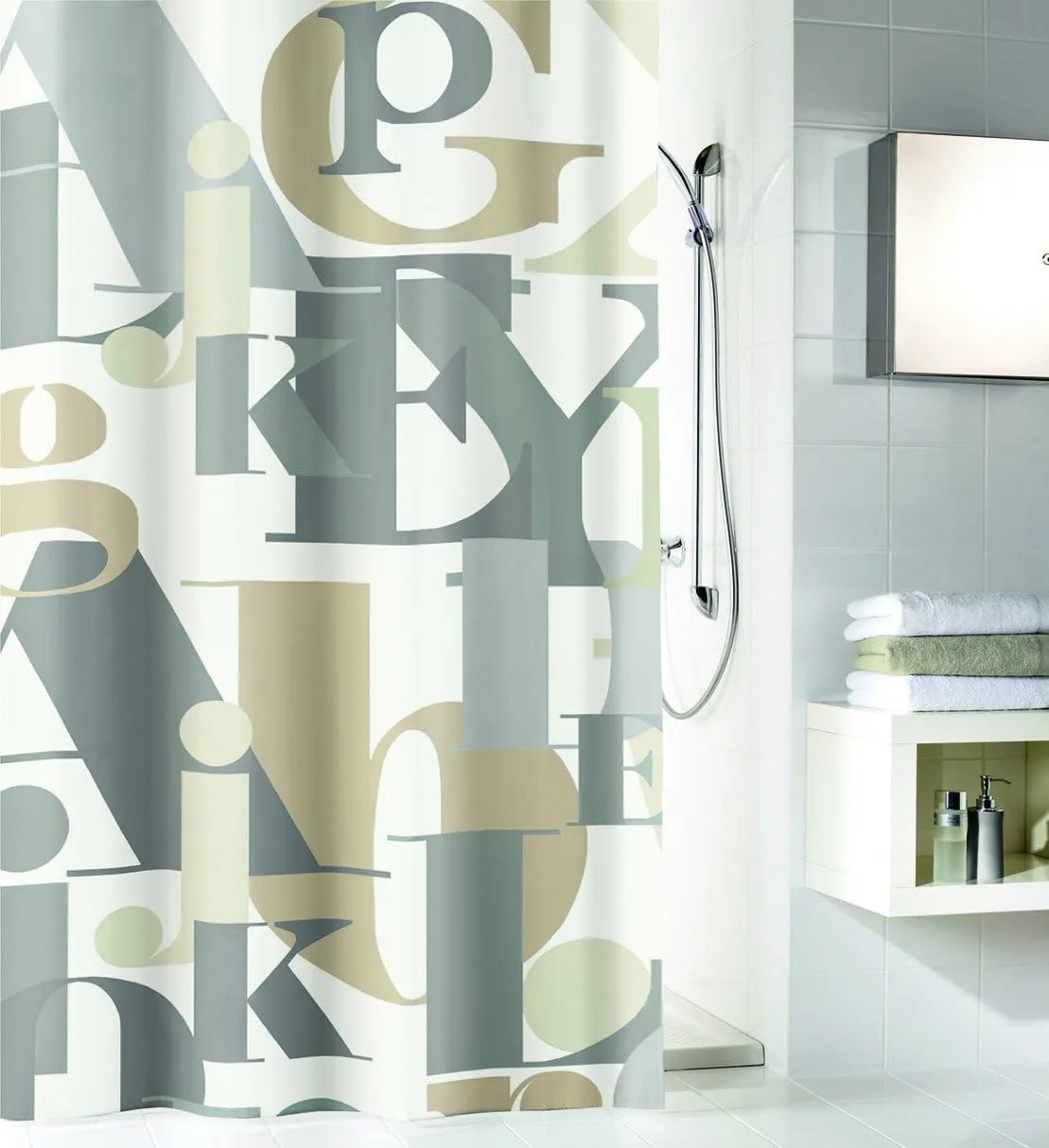 4004478276208 Letter Shower Curtain, …