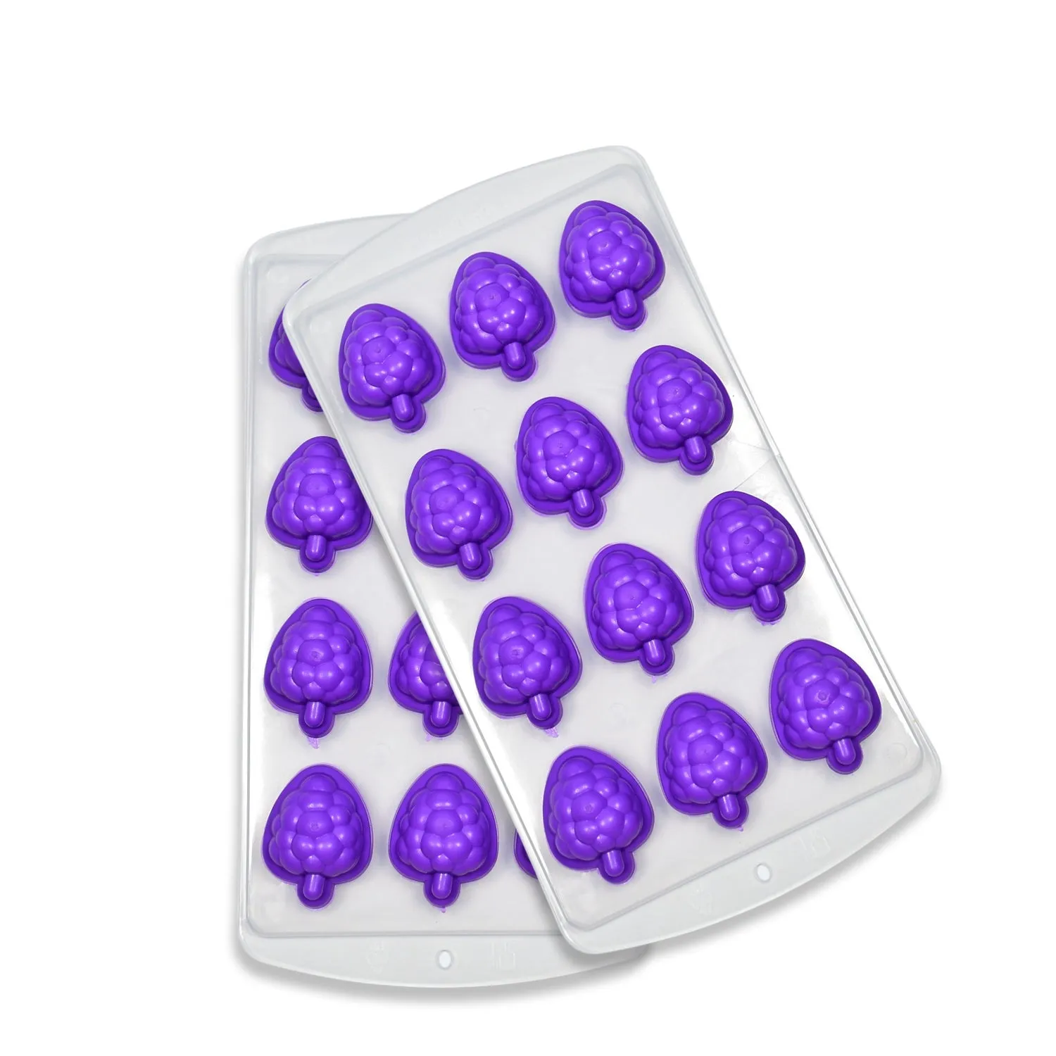 4869 Mix design Ice Trays with Lid for Freezer with Easy to Release Flexible Silicone shape ice cavity.