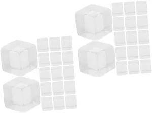 48pcs Transparent Acrylic Blank Dice Game Props for Family Fun and Education Portable and Reusable Game Materials