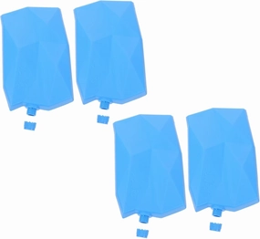 4Pcs Portable Ice Cooling Packs for Freezer Pe Ice Containers for Lunch Boxes Camping Outdoor Activities Effortless Setup for Picnics and Beach Trips