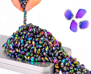 500 PCS Ferrite Putty Magnetic Beads – Colorful Magnet Fidget & Thinking Putty for Stress Relief, Magnetic Desk Toy for Adults, Ideal Gift for Office, Home, Classroom