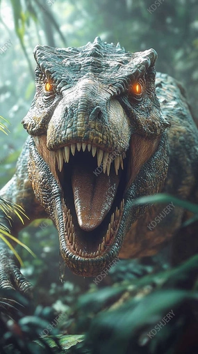 500 Piece Jigsaw Puzzle for Adults Roaring Dinosaur Jungle Challenging and Intense Puzzle Game for Dinosaur Fans Wall Decor Gift Family Game Night Fun