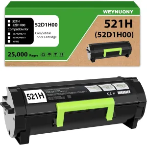 521H 52D1H00 Toner Cartridge Compatible Replacement for Lexmark 521H 52D1H00 for MS810 MS810n MS810dn MS810de MS811 MS811n MS811dn MS811dtn MS812 MS812dn MS812de MS710 MS710n MS711 MS711dn