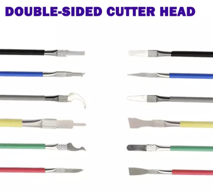 6PC Super Flexible Thin Metal Spudger Repair Opening Tool DIY Phones Electronics
