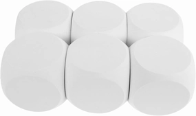 6pcs Blank Foam Dice Writable Game Dice for Classroom Activities Creative DIY Projects and Parties Safe for Teaching Props