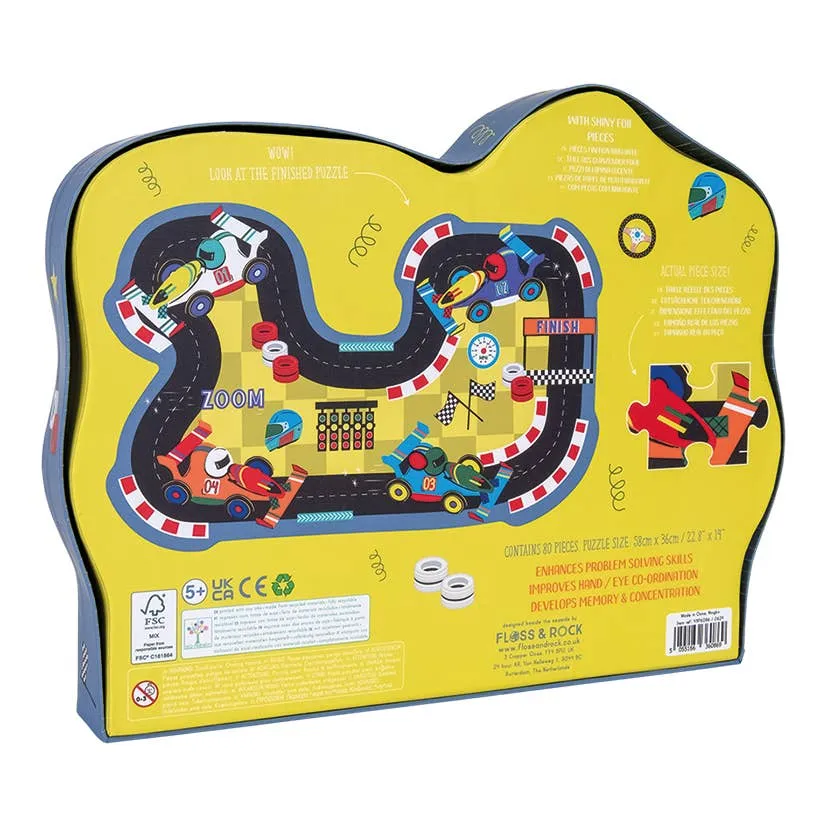 80 Piece Shaped Jigsaw Puzzle | Cars