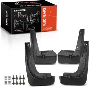A-Premium Set of 4PCS Mud Flaps Splash Guards Mudflaps Mudguards with Hardware Kits Compatible with Lexus RX350 2023-2024, RX350h 2023-2024, RX500h 2023-2024, Front & Rear (Driver and Passenger Side)