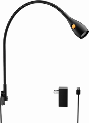 acegoo Wall Mounted Minimalist Bedside Reading Light, Wooden Headboard Mount Flexible Gooseneck Book Light, Handy Lamp Head Switch, CRI 98  4000K LED, Powered by USB