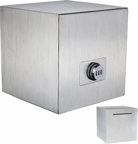 Adults Password Piggy Bank for Reuse | Stainless Steel Piggy Bank to Help Save for Vacation & Wedding & Education Fund | 7.9-inch