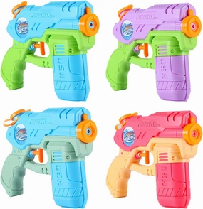 AESGOGO 4 Pack Kids Squirt Water Guns, Water Pistol for Toddlers, 220CC Soaker Blaster Outdoor Water Toys for 3 4 5 6 7 8 Year Old Boys Girls Beach Pool Yard Summer Fun.