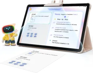 AI Kids Tablet with Scanner - 50000  Content AI Tutor Learning Tablet with ELA, Math, ABC, Word, Read, Phonics, STEM for Homeschooler Educational Study for PreK - G6 (TalPad T100, Standard)
