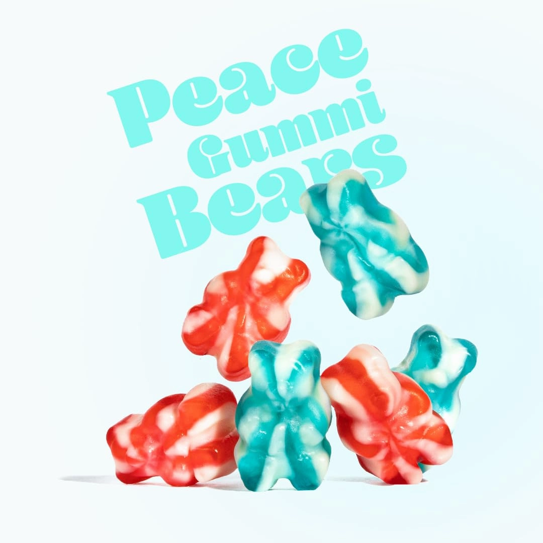 Albanese World's Best Gummies, Peace Gummi Bears, 5lbs of Candy
