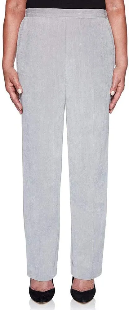 Alfred Dunner Women's Lake Geneva 11 Wale Corduroy Pants - Short Length