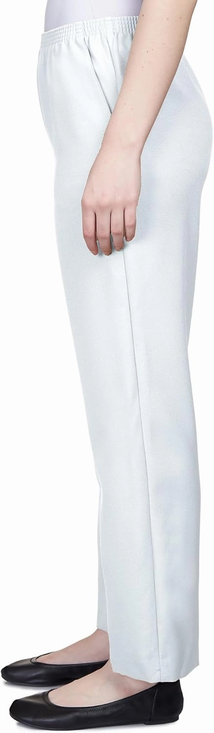 Alfred Dunner All Around Elastic Waist Polyester Short Petite Pants - Pull-On Style