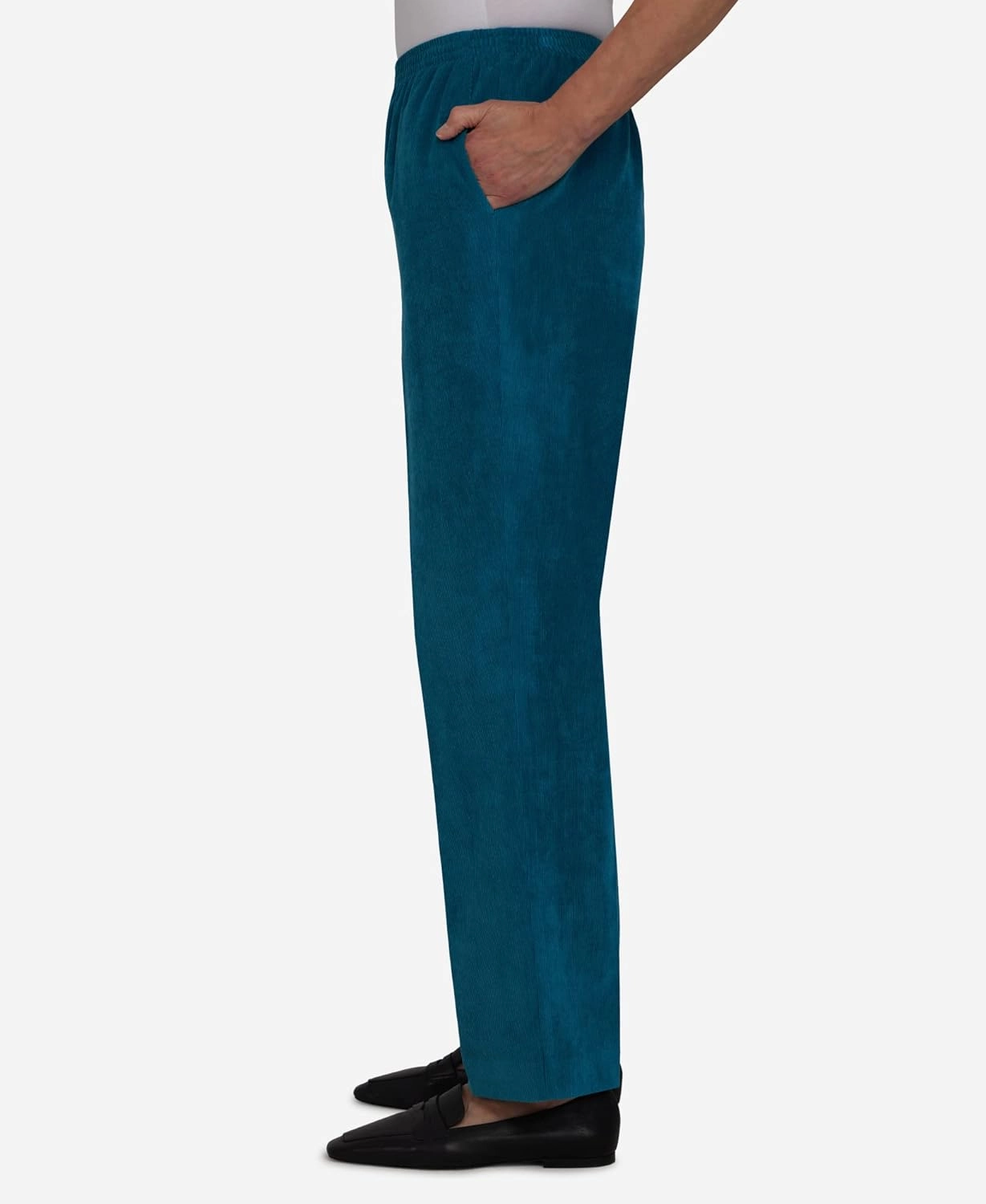 Alfred Dunner Women's Classic Corduroy Pull-on Average Length Pant