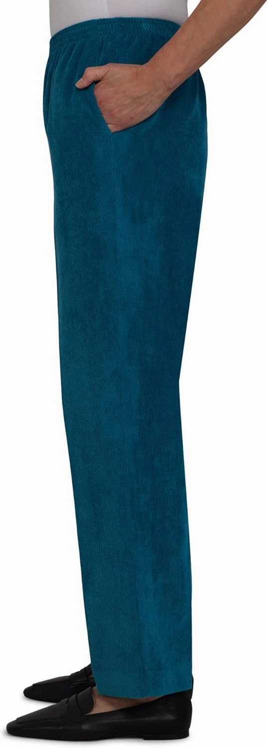 Alfred Dunner Women's Classic Corduroy Pull-on Average Length Pant