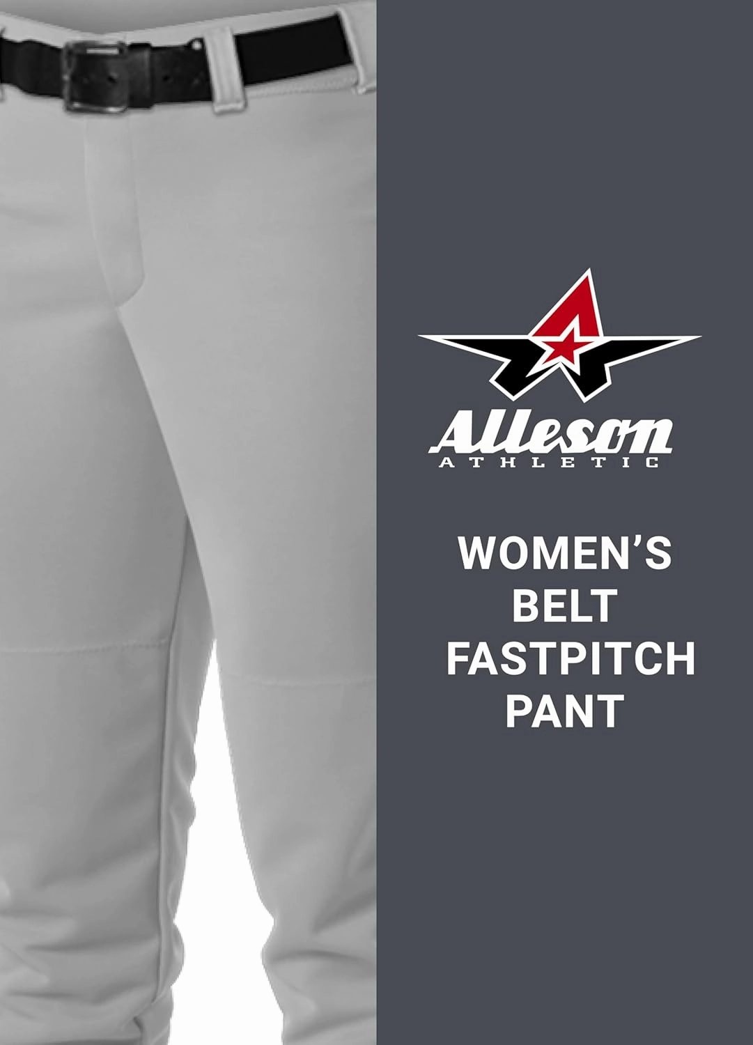 Alleson Athletic Women's Fastpitch/Softball Belt Loop Pant – Stretch Fabric, Moisture-Wicking, and Pro-Style Fit